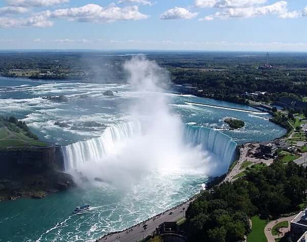 Les chutes du Niagara dans la région de Toronto, ville de la Coupe du monde 2026